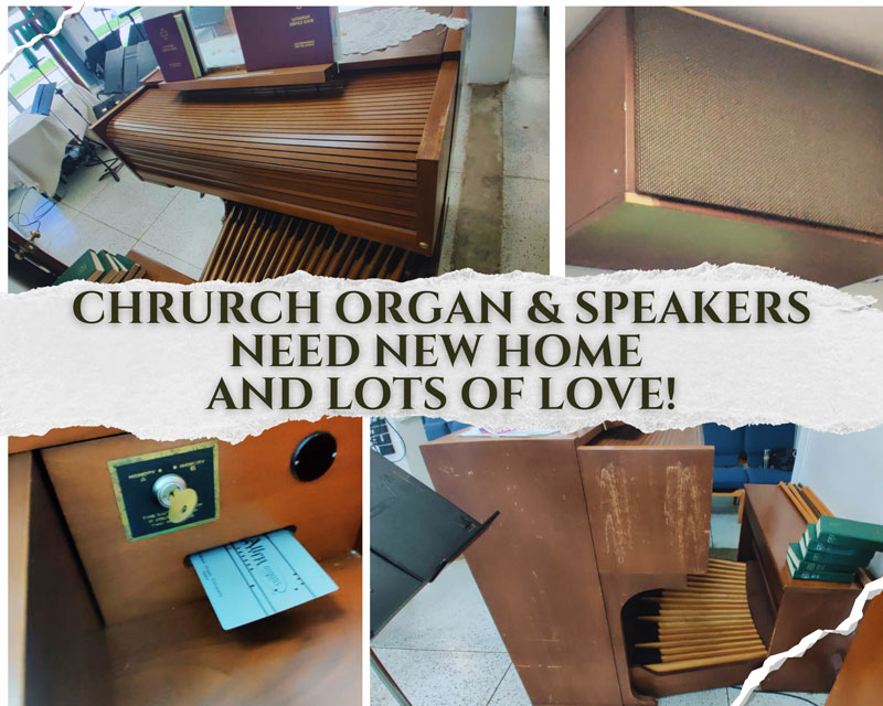 Church Organ and Speakers 