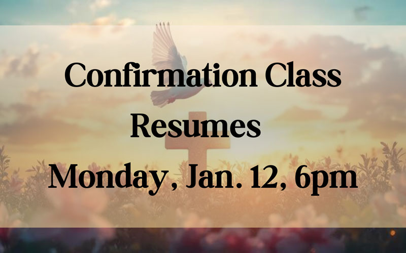 Confirmation Class Resumes