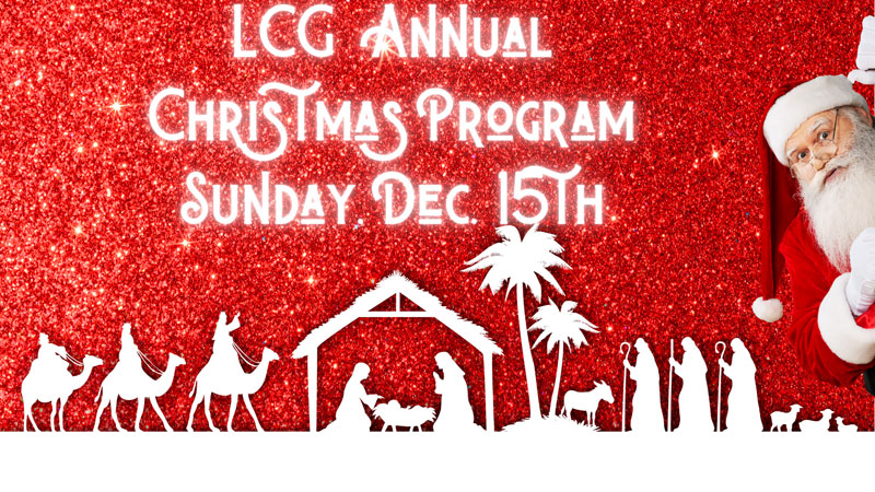 LCG Annual Christmas Program