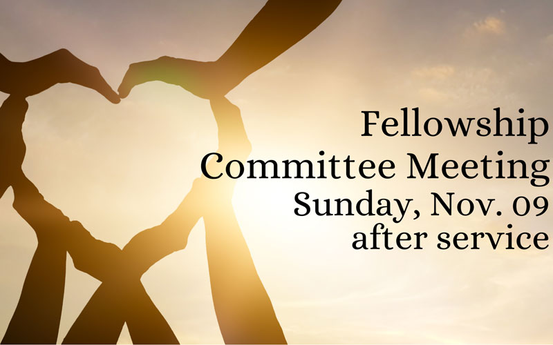 Fellowship Committee Meeting