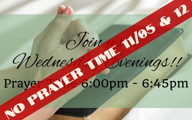 No Prayer Time or Bible Study 